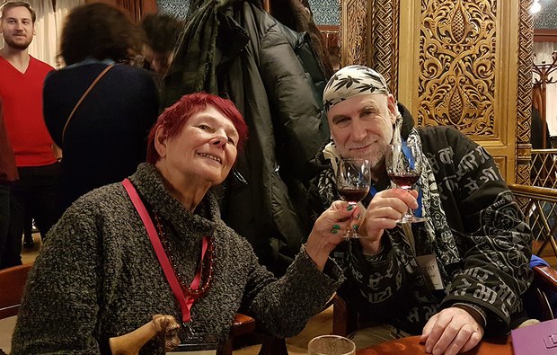 An opening Night toast with Ivan Maximov