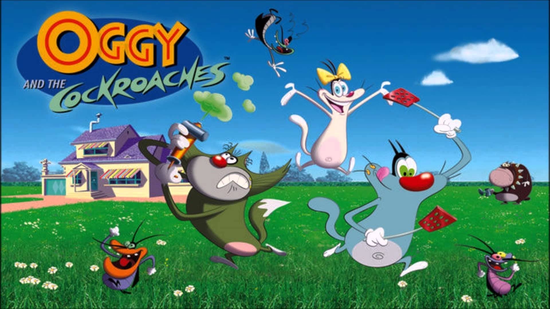 Image result for oggy and the cockroaches
